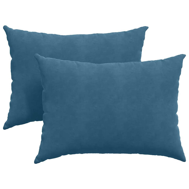 Afbeelding laden in galerijviewer, Vidaxl sofa kussens 2 stuks blauw 70 x 50 cm cordstof
