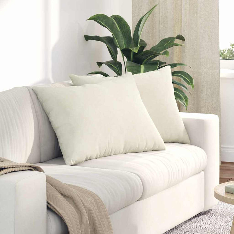Afbeelding laden in galerijviewer, Vidaxl sofa kussens 2 stuks crème 70 x 50 cm cordstof
