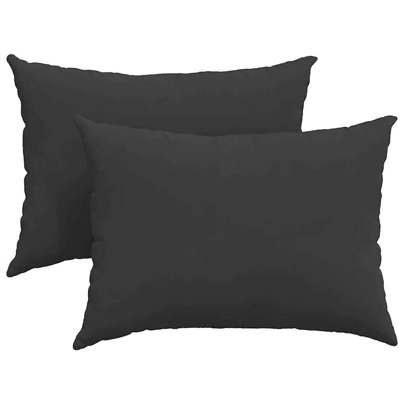 Afbeelding laden in galerijviewer, Vidaxl sofa kussens 2 st stof zwart 70 x 50 cm
