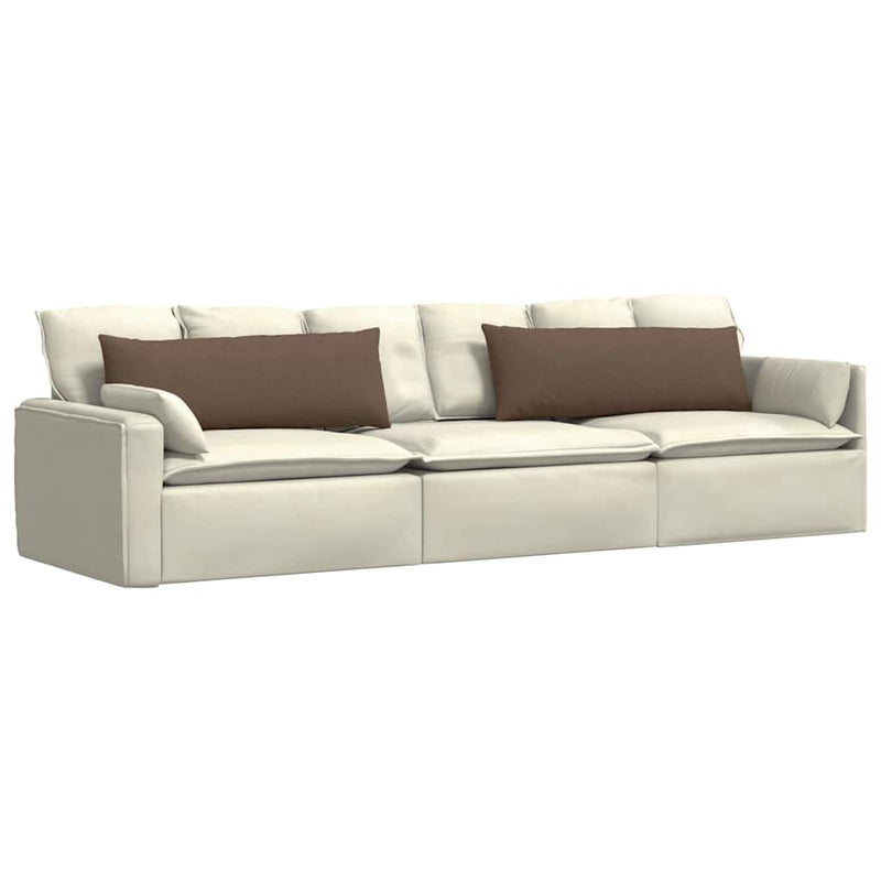 Afbeelding laden in galerijviewer, Vidaxl sofa kussens 2 pcs bruin 120 x 40 cm stof
