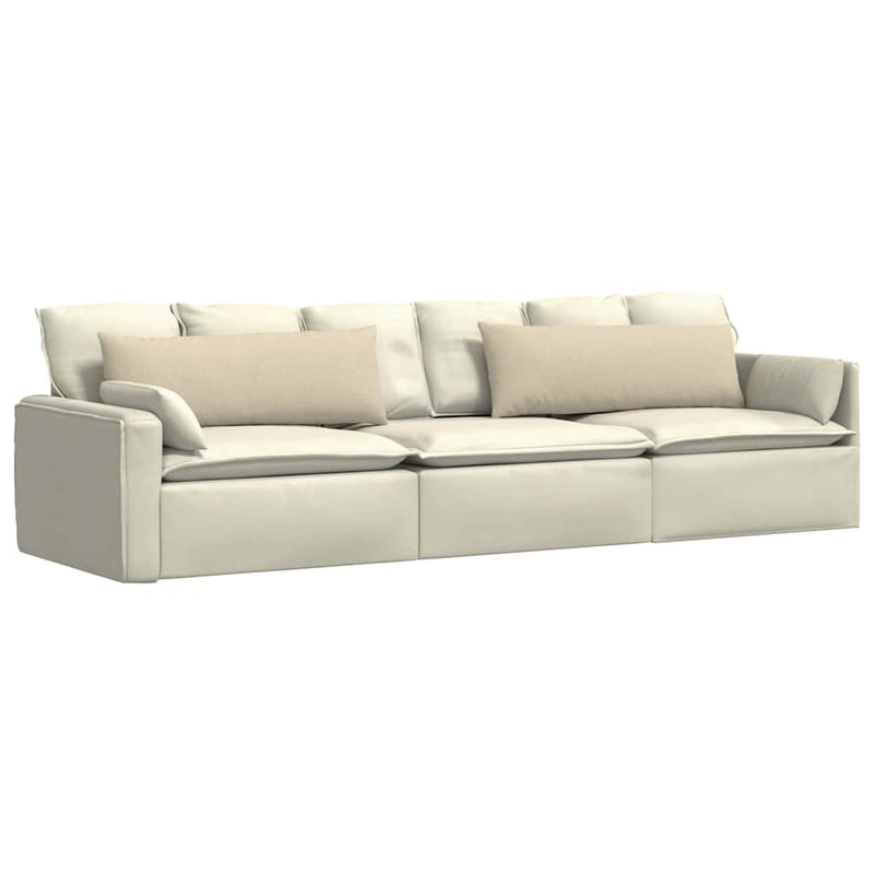 Afbeelding laden in galerijviewer, Vidaxl sofa kussens 2 pcs crème 120 x 40 cm stof
