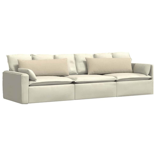 Vidaxl sofa kussens 2 pcs crème 120 x 40 cm stof