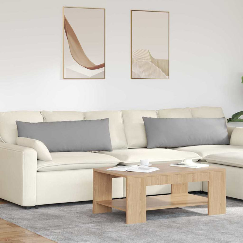 Afbeelding laden in galerijviewer, Vidaxl sofa kussens 2 pcs wolkengrijs 120 x 40 cm stof
