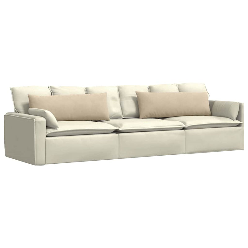 Afbeelding laden in galerijviewer, Vidaxl sofa kussens 2 stuks crème 120 x 40 cm stof
