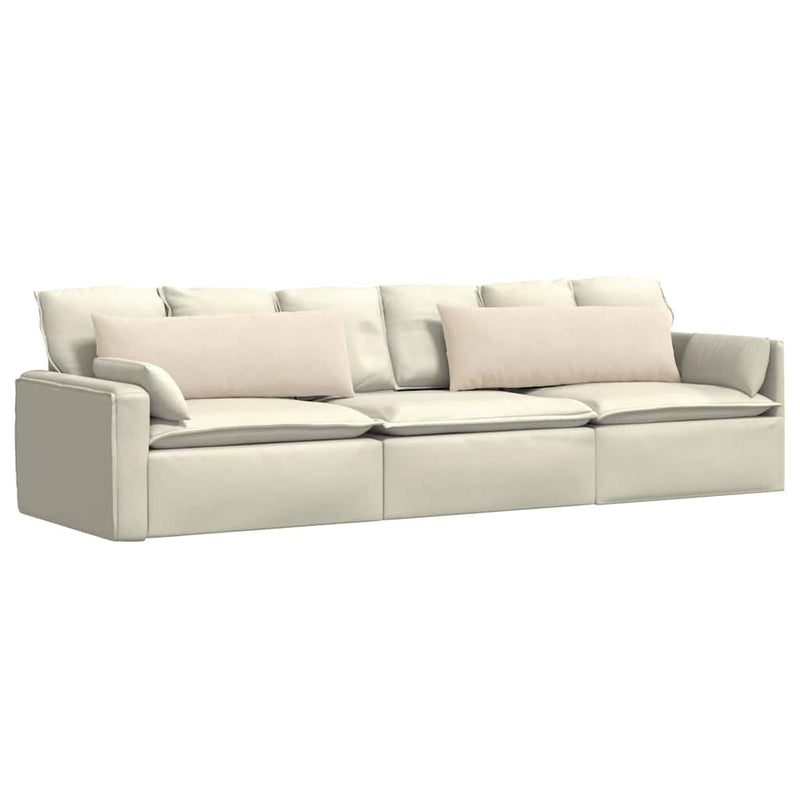 Afbeelding laden in galerijviewer, Vidaxl sofa kussens 2 stuks beige 120 x 40 cm stof
