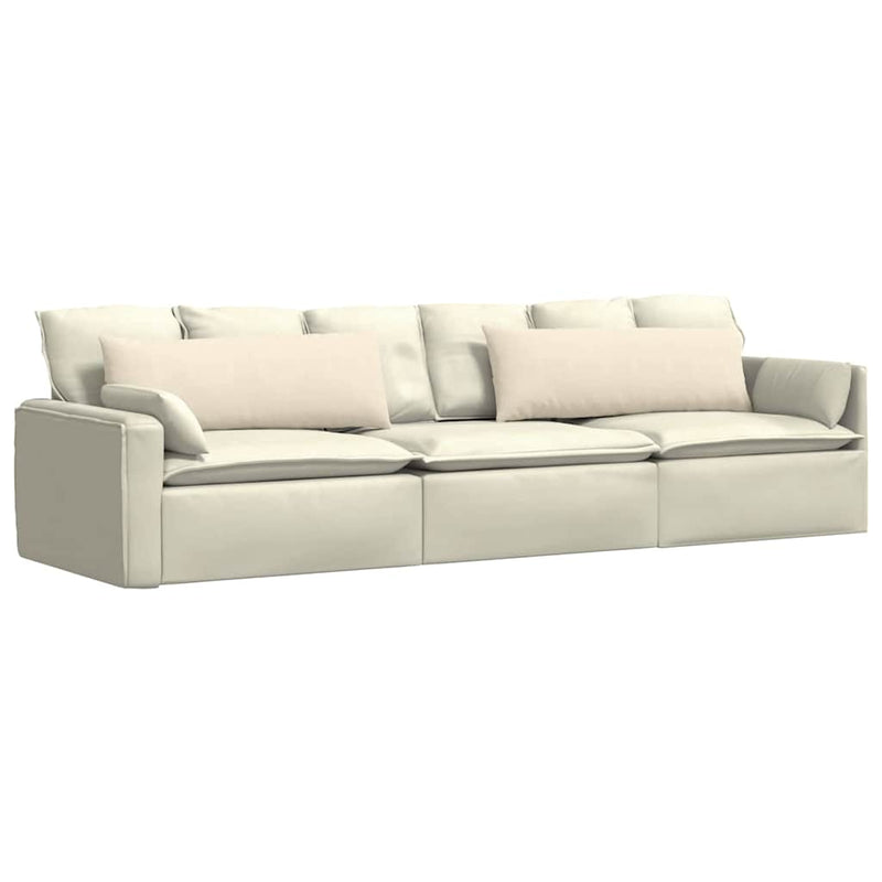 Afbeelding laden in galerijviewer, Vidaxl sofa kussens 2 stuks crème 120 x 40 cm cordstof
