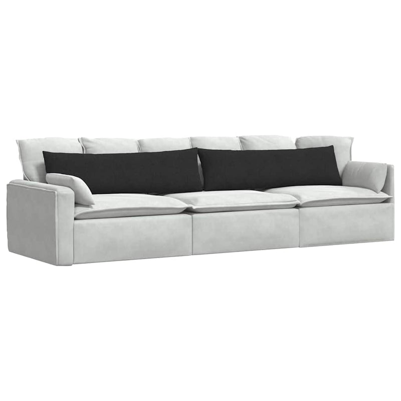 Afbeelding laden in galerijviewer, Vidaxl sofa kussens 2 pcs zwart 145 x 40 cm stof
