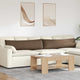 Vidaxl sofa kussens 2 pcs bruin 145 x 40 cm stof