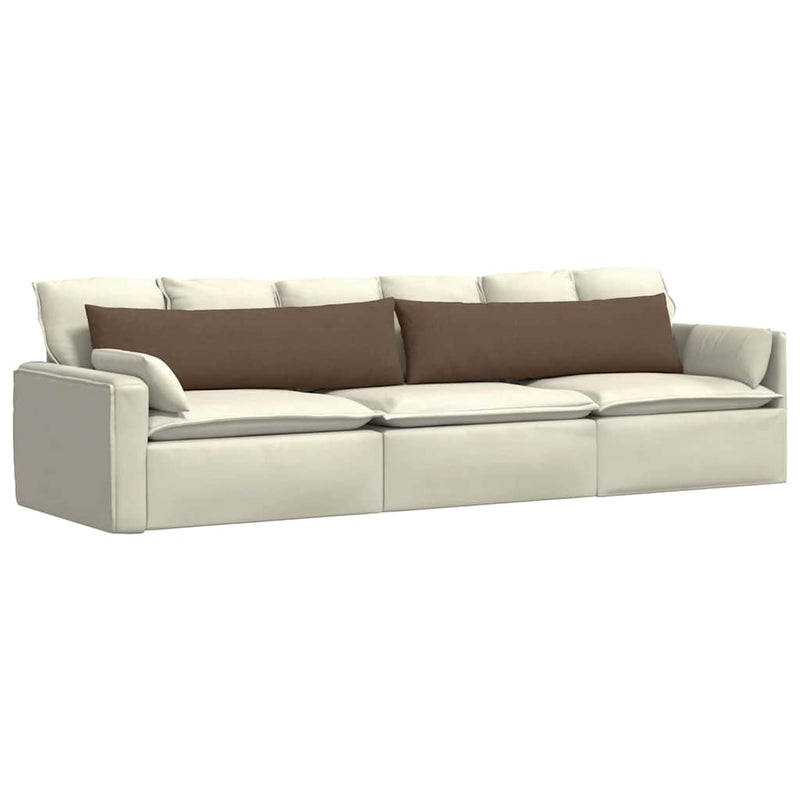 Afbeelding laden in galerijviewer, Vidaxl sofa kussens 2 pcs bruin 145 x 40 cm stof
