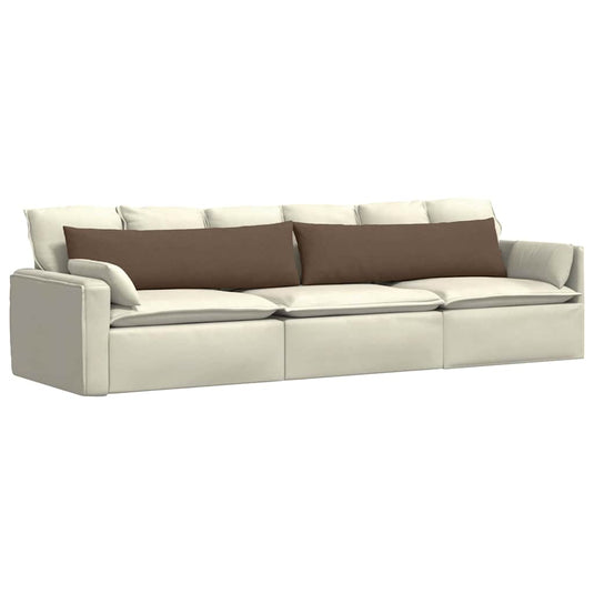 Vidaxl sofa kussens 2 pcs bruin 145 x 40 cm stof