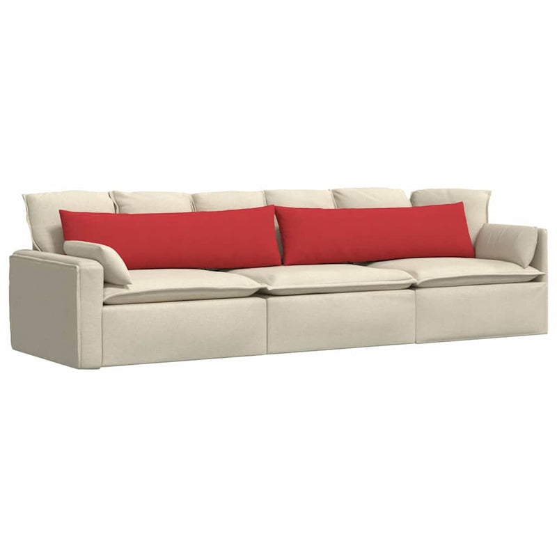 Afbeelding laden in galerijviewer, Vidaxl sofa kussens 2 pcs rood 145 x 40 cm stof
