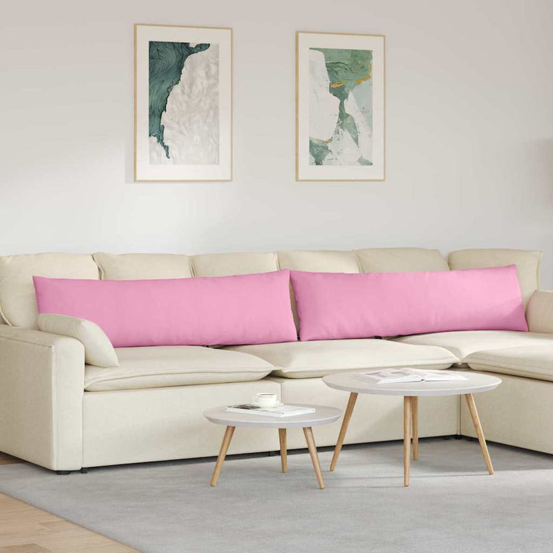 Afbeelding laden in galerijviewer, Vidaxl sofa kussens 2 pcs roze 145 x 40 cm stof
