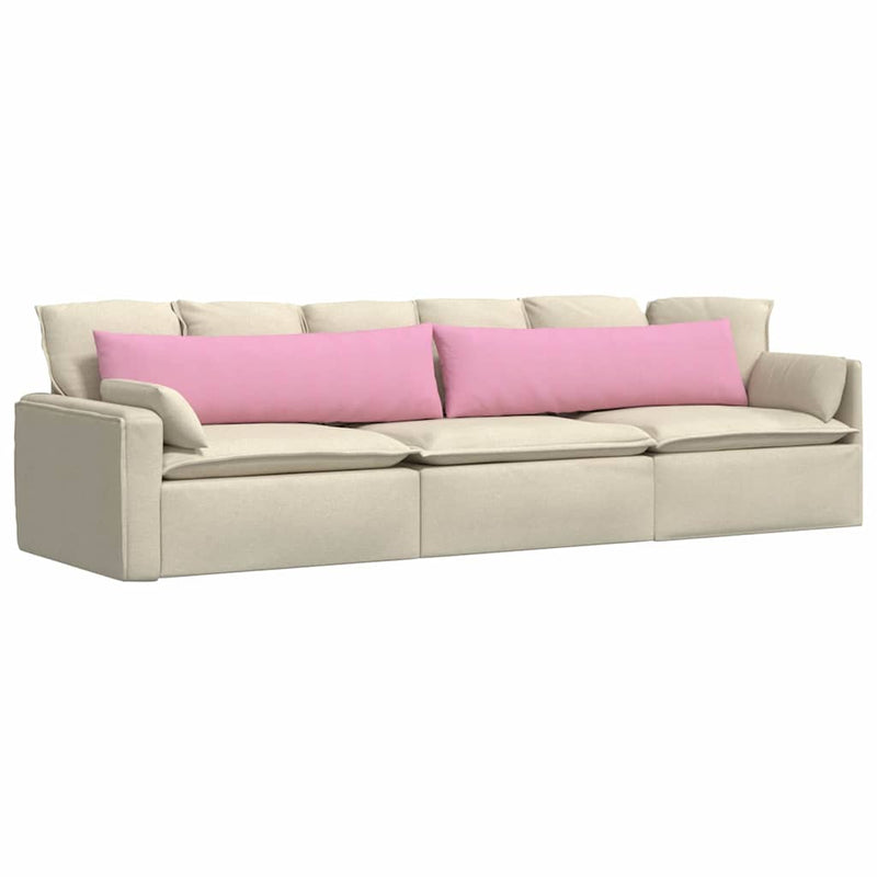 Afbeelding laden in galerijviewer, Vidaxl sofa kussens 2 pcs roze 145 x 40 cm stof

