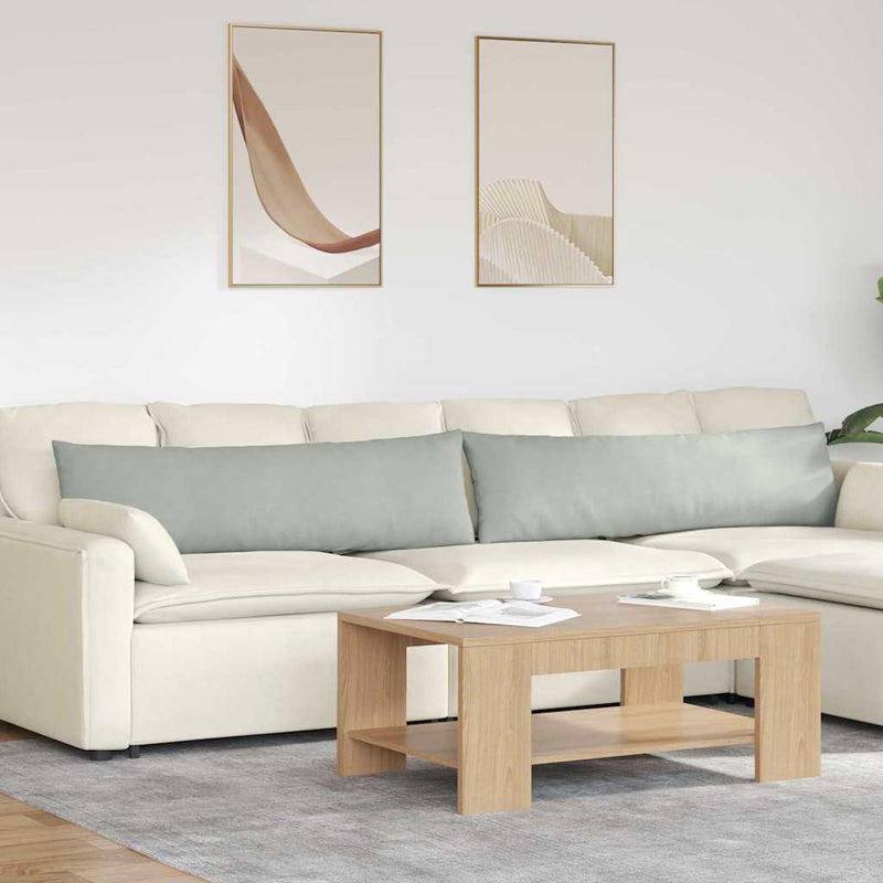 Afbeelding laden in galerijviewer, Vidaxl sofa kussens 2 stuks lichtgrijs 145 x 40 cm cordstof
