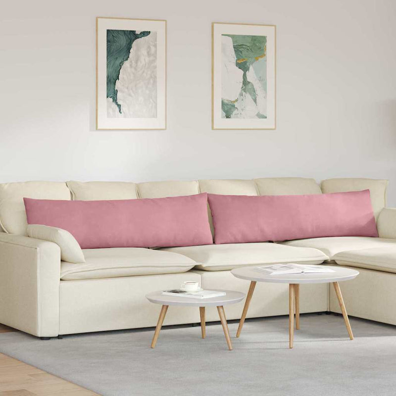 Afbeelding laden in galerijviewer, Vidaxl sofa kussens 2 stuks roze 145 x 40 cm cordstof

