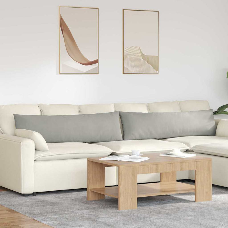 Afbeelding laden in galerijviewer, Vidaxl sofa kussens 2 stuks lichtgrijs 145 x 40 cm stof
