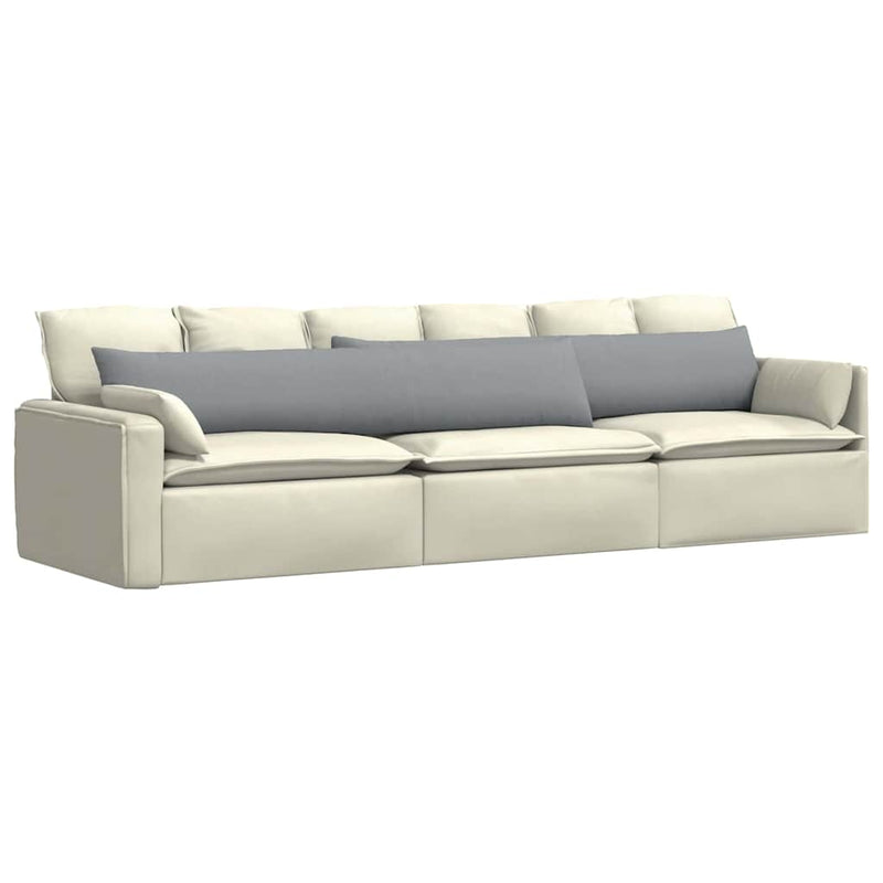 Afbeelding laden in galerijviewer, Vidaxl sofa kussens 2 pcs lichtgrijs 200 x 40 cm stof
