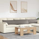 Vidaxl sofa kussens 2 pcs taupe 200 x 40 cm stof