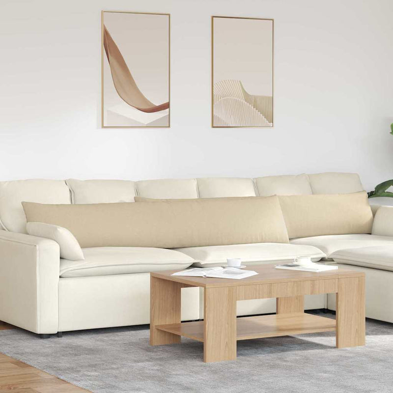 Afbeelding laden in galerijviewer, Vidaxl sofa kussens 2 pcs crème 200 x 40 cm stof

