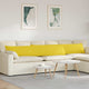 Vidaxl sofa kussens 2 pcs lichtgeel 200 x 40 cm stof