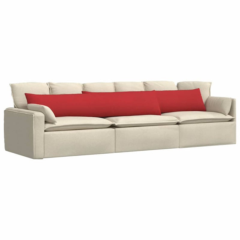 Afbeelding laden in galerijviewer, Vidaxl sofa kussens 2 pcs rood 200 x 40 cm stof
