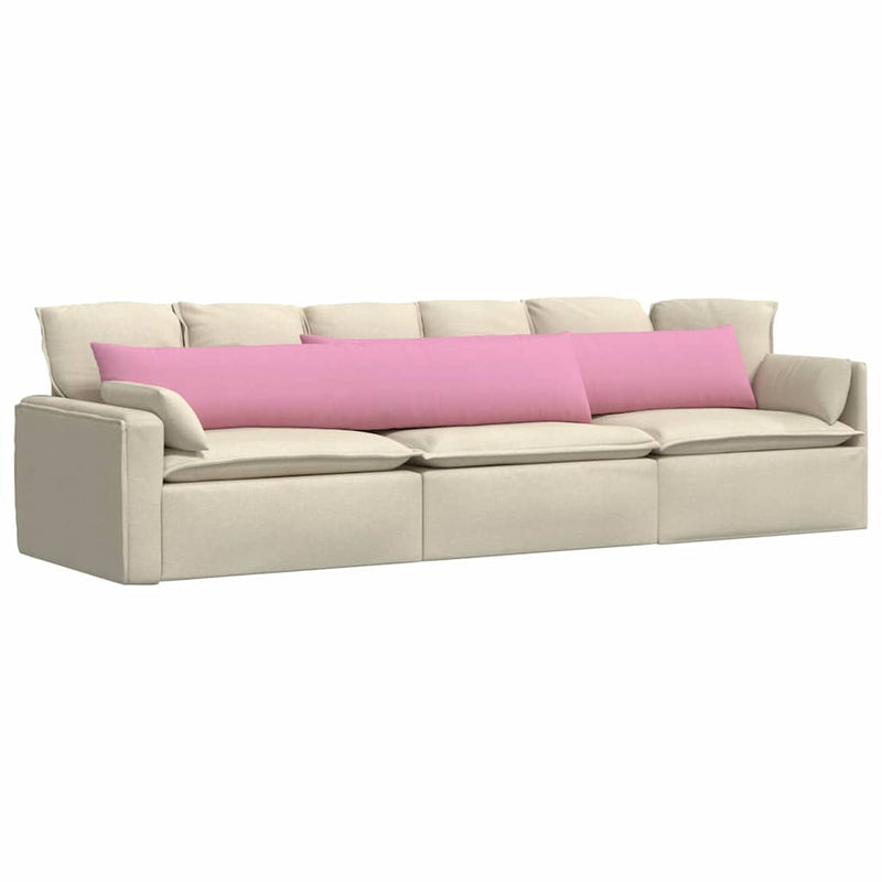 Afbeelding laden in galerijviewer, Vidaxl sofa kussens 2 pcs roze 200 x 40 cm stof
