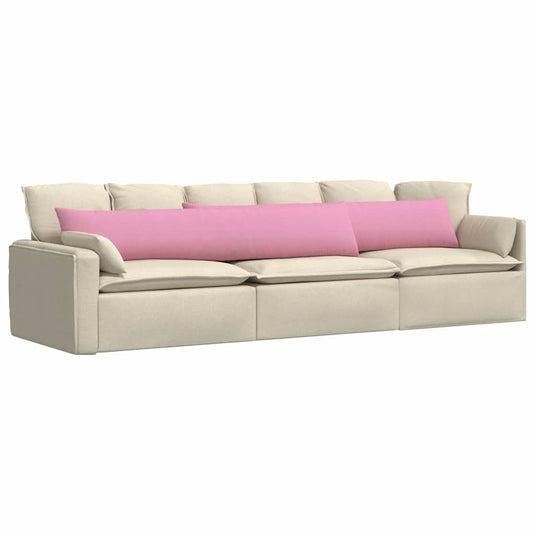 Vidaxl sofa kussens 2 pcs roze 200 x 40 cm stof