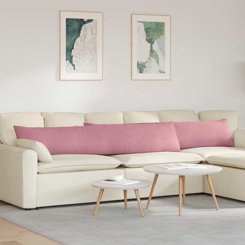 Afbeelding laden in galerijviewer, Vidaxl sofa kussens 2 stuks roze 200 x 40 cm cordstof
