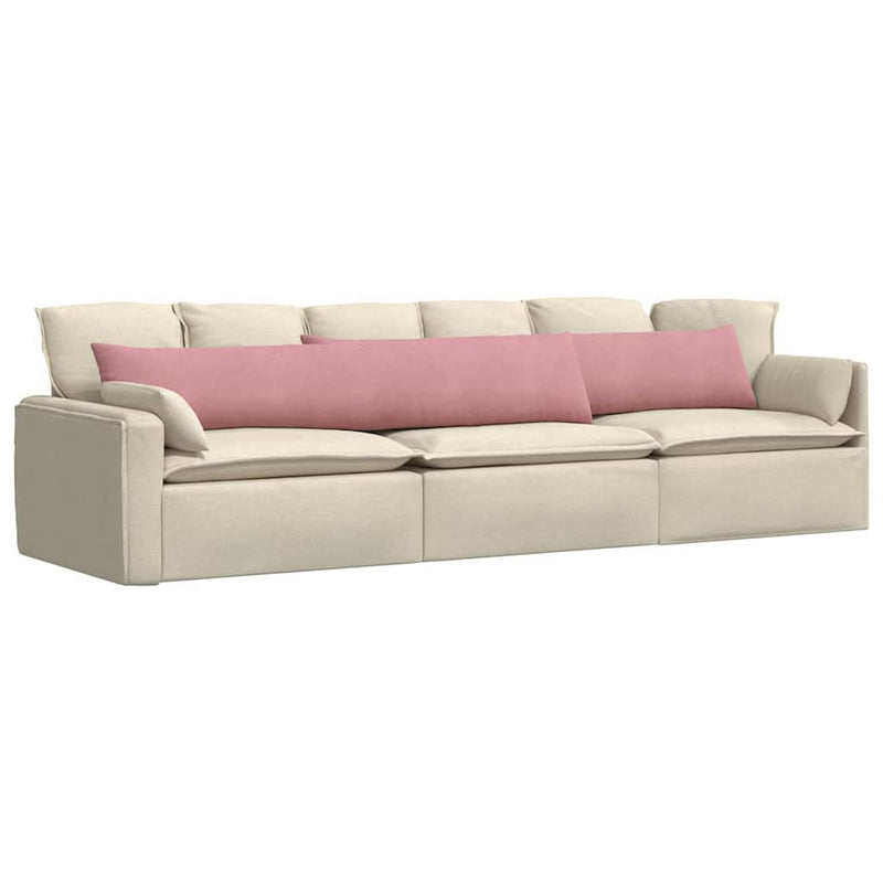 Afbeelding laden in galerijviewer, Vidaxl sofa kussens 2 stuks roze 200 x 40 cm cordstof
