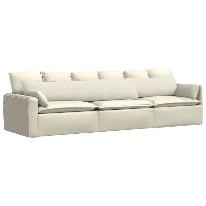 Afbeelding laden in galerijviewer, Vidaxl sofa kussens 2 stuks crème 200 x 40 cm cordstof
