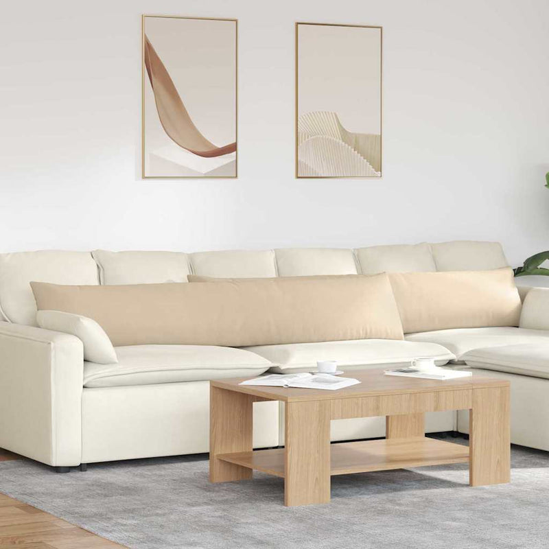Afbeelding laden in galerijviewer, Vidaxl sofa kussens 2 stuks crème 200 x 40 cm stof
