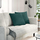 Vidaxl sofa kussens 2 st stof donkergroen 45 x 45 cm