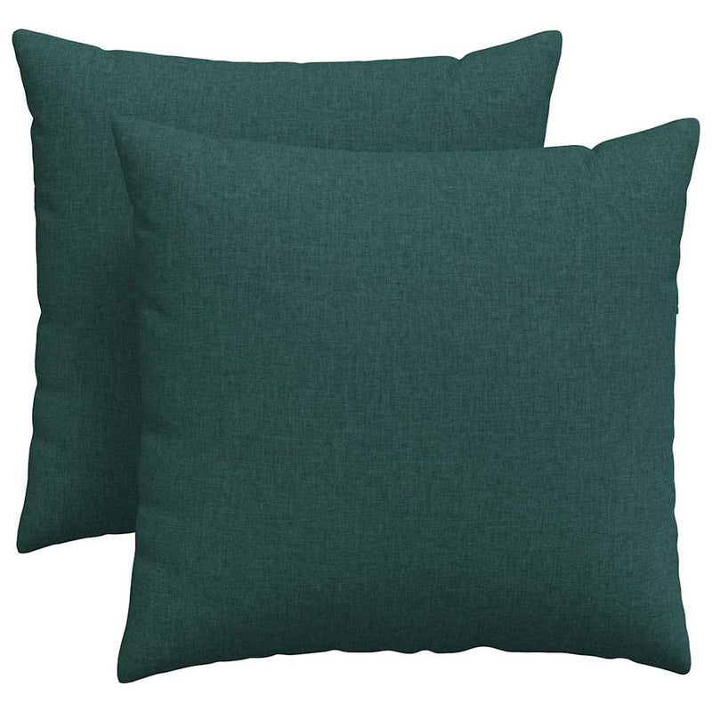 Afbeelding laden in galerijviewer, Vidaxl sofa kussens 2 st stof donkergroen 45 x 45 cm
