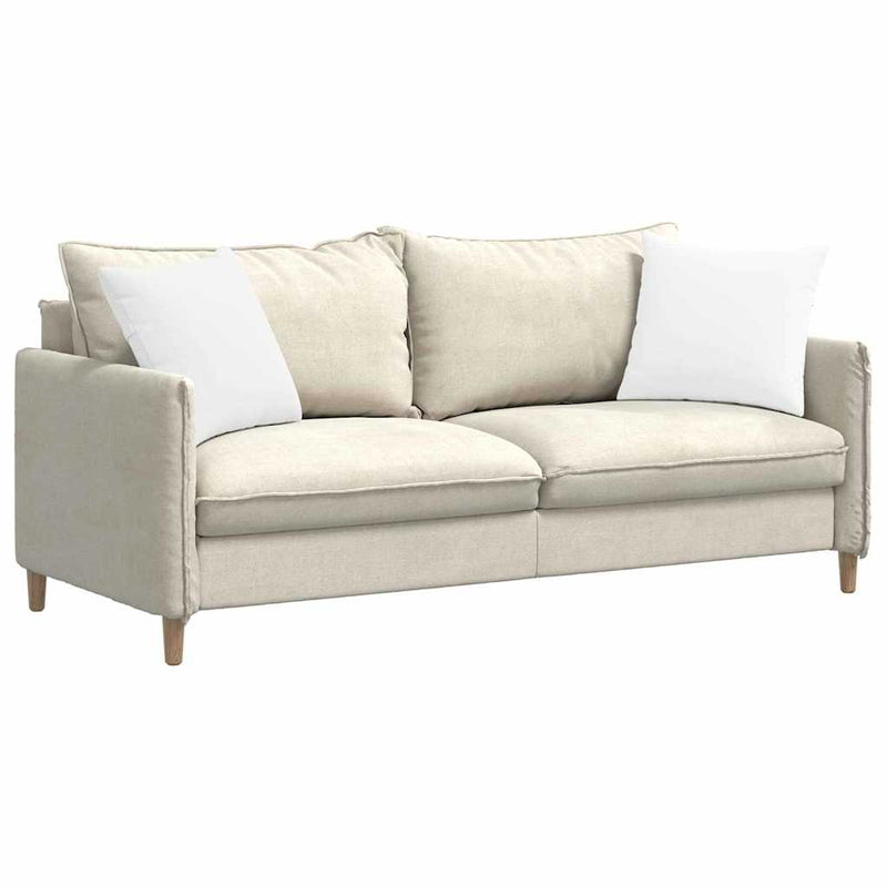 Afbeelding laden in galerijviewer, Vidaxl sofa kussens 2 pcs wit 45 x 45 cm stof
