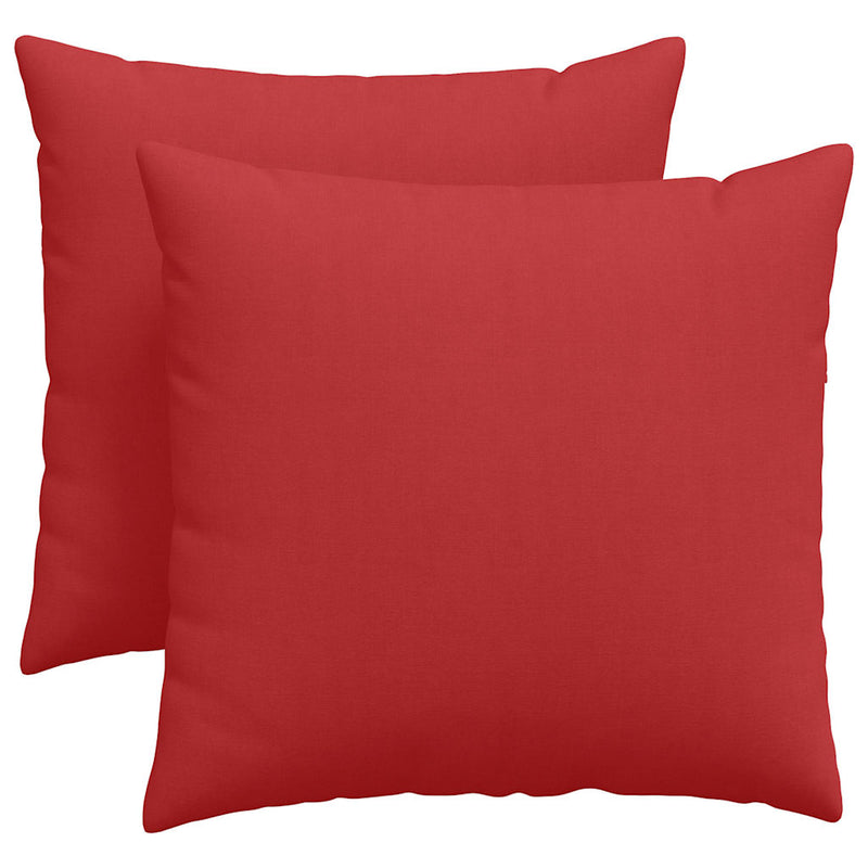 Afbeelding laden in galerijviewer, Vidaxl sofa kussens 2 pcs rood 45 x 45 cm stof
