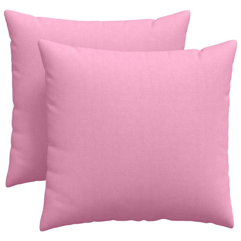 Afbeelding laden in galerijviewer, Vidaxl sofa kussens 2 st stof roze 45 x 45 cm
