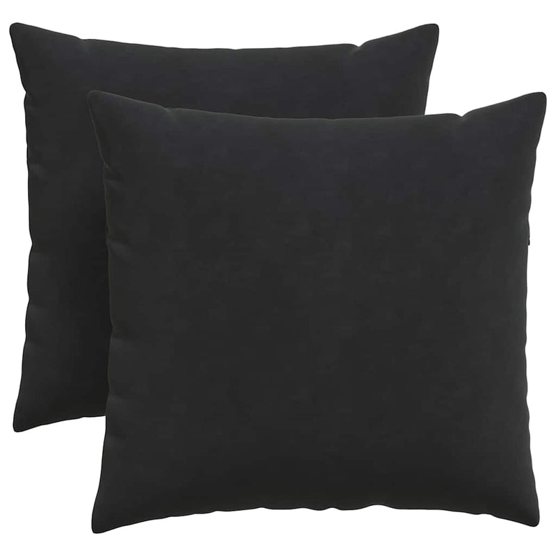 Afbeelding laden in galerijviewer, Vidaxl sofa kussens 2 stuks zwart 45 x 45 cm cordstof
