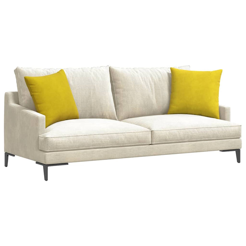 Afbeelding laden in galerijviewer, Vidaxl sofa kussens 2 stuks geel 45 x 45 cm cordstof
