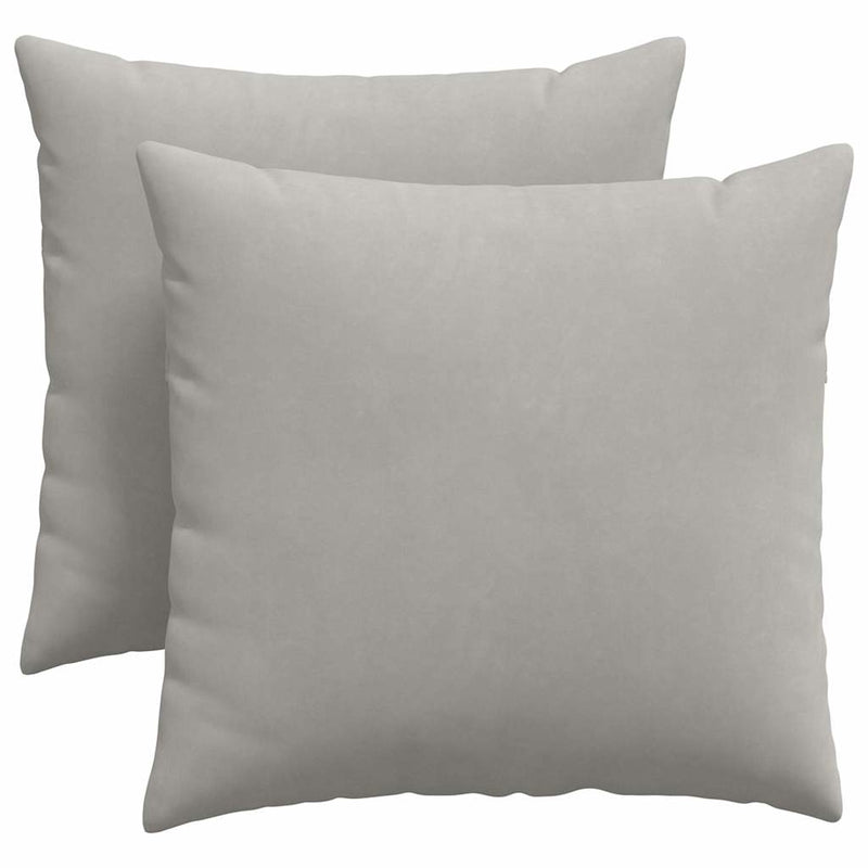 Afbeelding laden in galerijviewer, Vidaxl sofa kussens 2 stuks lichtgrijs 45 x 45 cm stof
