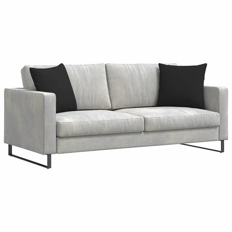 Afbeelding laden in galerijviewer, Vidaxl sofa kussens 2 st stof zwart 45 x 45 cm
