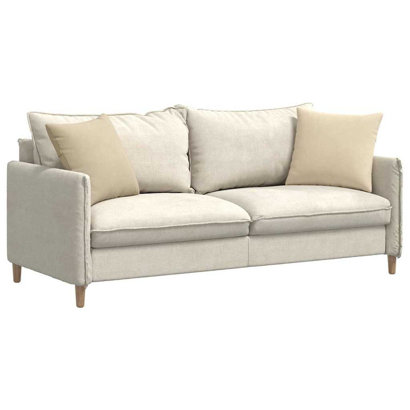 Afbeelding laden in galerijviewer, Vidaxl sofa kussens 2 stuks crème 45 x 45 cm stof
