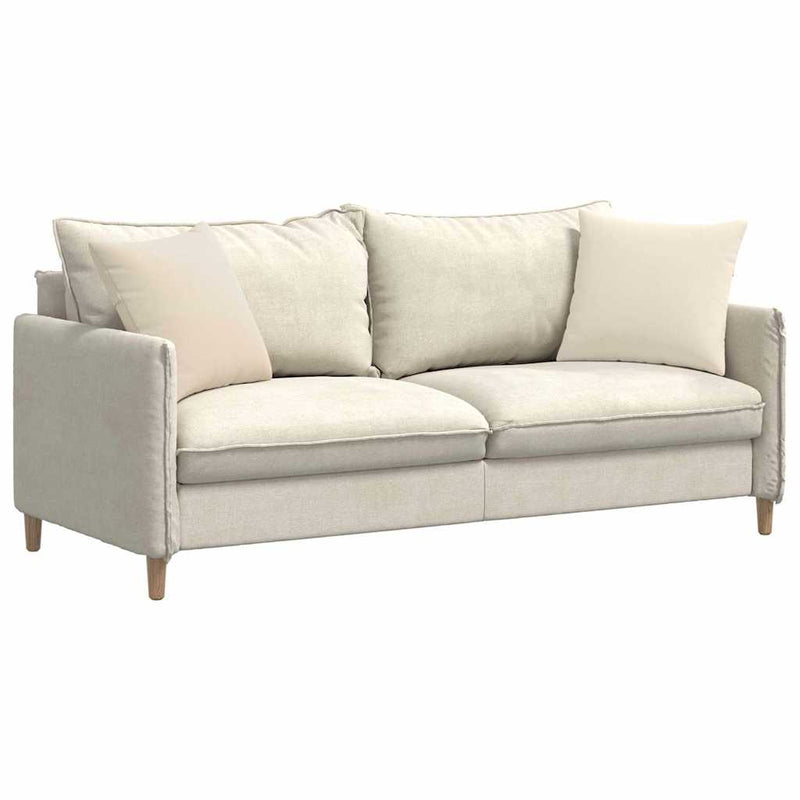 Afbeelding laden in galerijviewer, Vidaxl sofa kussens 2 stuks beige 45 x 45 cm stof
