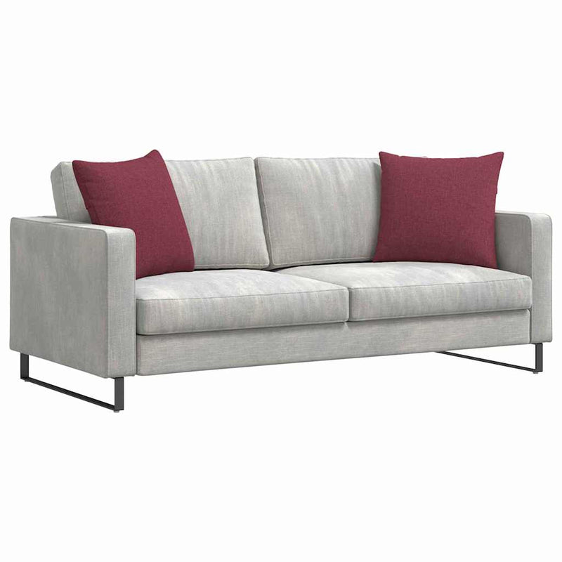 Afbeelding laden in galerijviewer, Vidaxl sofa kussens 2 pcs wijnrood 50 x 50 cm stof
