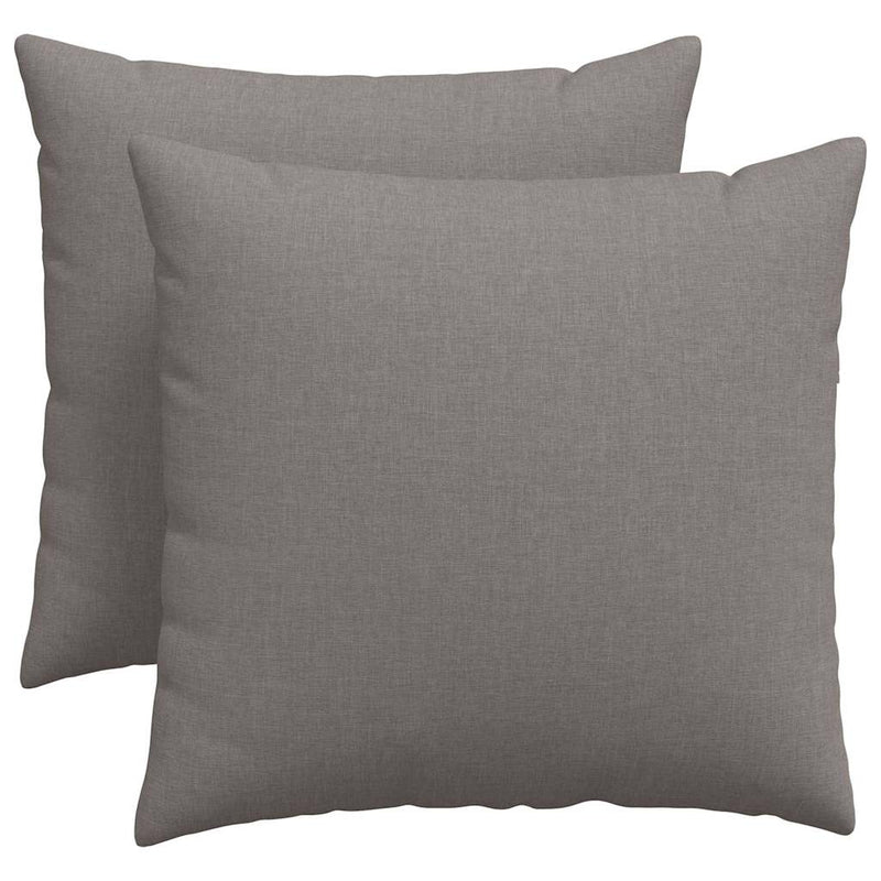 Afbeelding laden in galerijviewer, Vidaxl sofa kussens 2 pcs taupe 50 x 50 cm stof

