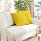 Vidaxl sofa kussens 2 pcs lichtgeel 50 x 50 cm stof