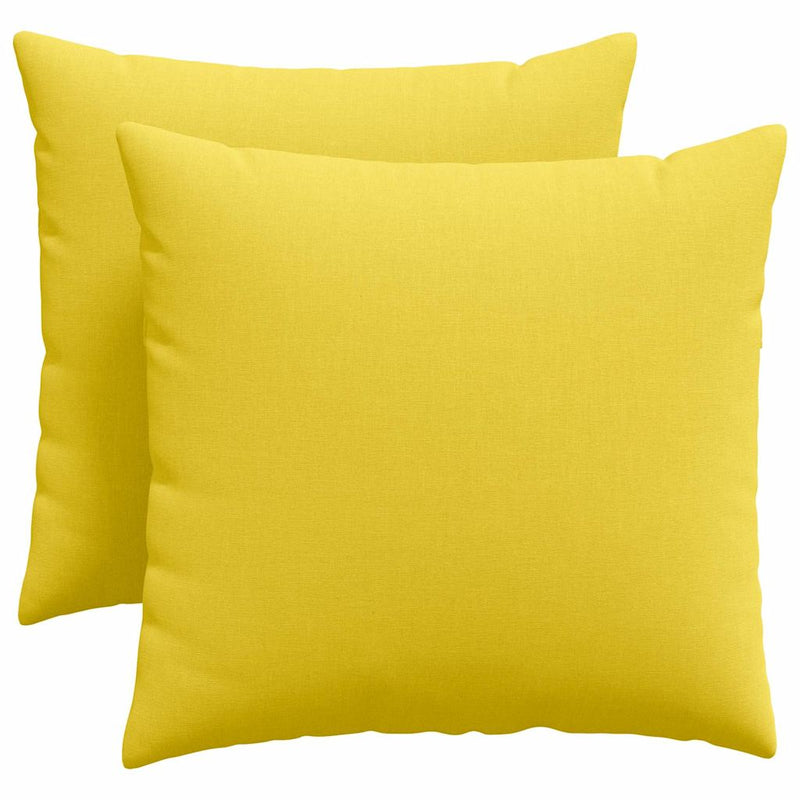 Afbeelding laden in galerijviewer, Vidaxl sofa kussens 2 pcs lichtgeel 50 x 50 cm stof
