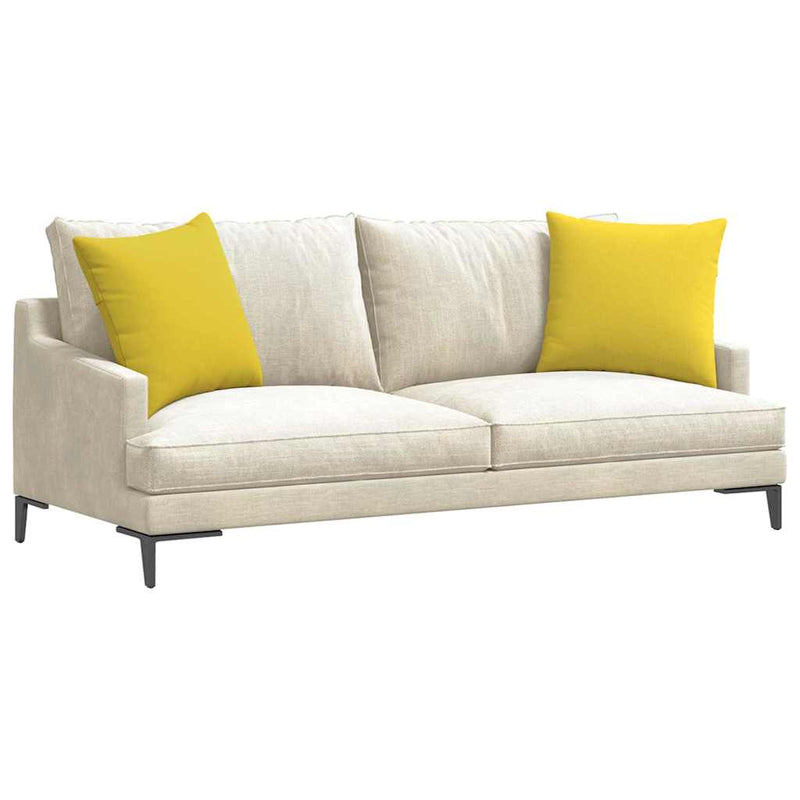 Afbeelding laden in galerijviewer, Vidaxl sofa kussens 2 pcs lichtgeel 50 x 50 cm stof
