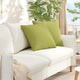 Vidaxl sofa kussens 2 pcs lichtgroen 50 x 50 cm stof