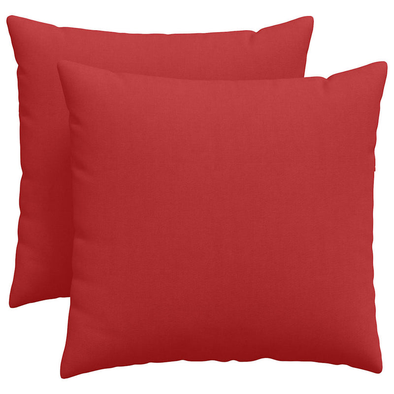 Afbeelding laden in galerijviewer, Vidaxl sofa kussens 2 pcs rood 50 x 50 cm stof
