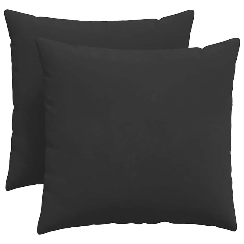Afbeelding laden in galerijviewer, Vidaxl sofa kussens 2 st stof zwart 50 x 50 cm
